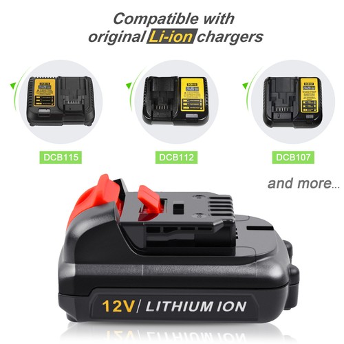 For dewalt 8v battery - 2x,