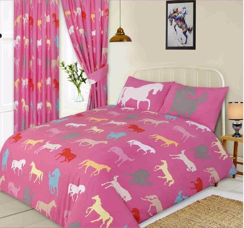 Horses pink pony silhouette - pink,