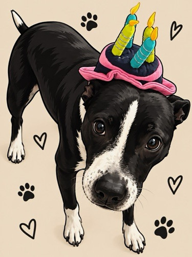 Personalised cartoon dog