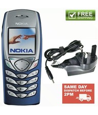 NEW Condition Nokia 6100 Blue (Unlocked) Mobile Phone +Warranty