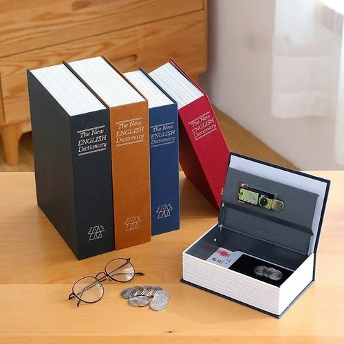 Book safe lock money cash - book,