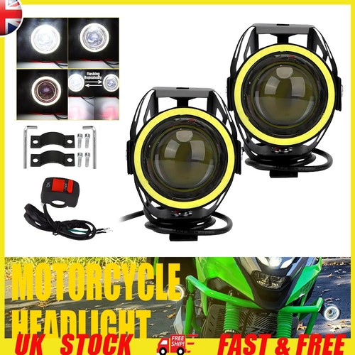 White led motorcycle - white,