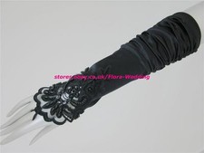 Satin fingerless bridal - satin,