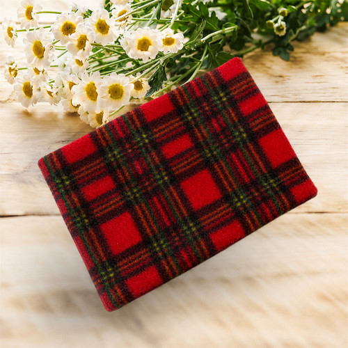 Tartan fleece dog - tartan,