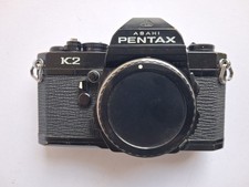 Pentax k2 film camera - black - body only.