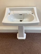 Beautiful Edwardian Bathroom Sink With Pedestal By Twyfords