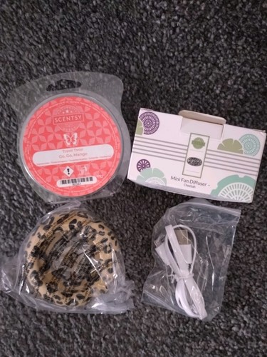 Scentsy mini fan - cheetah,