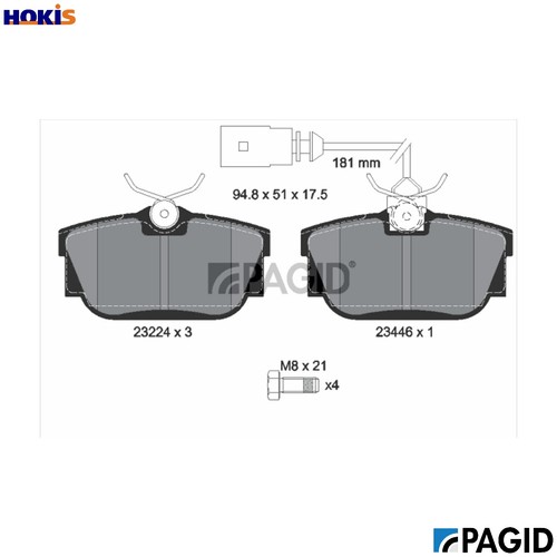 Brake pad set disc - brake,
