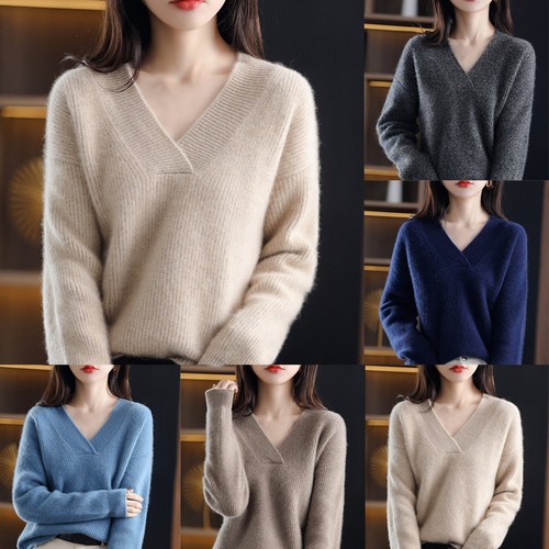 Warm neck knit sweater - warm,