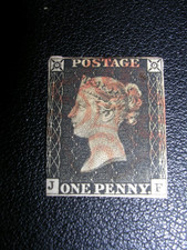 Stamp victorian penny black - victorian,