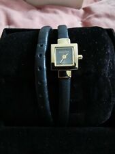 Pandora Black Leather Double Strap Watch Black Diamond