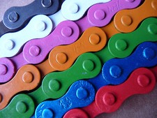 CHAIN 1/2" x 1/8" BMX Colour Bicycle Fixie Single Speed Track Fixed Bike 