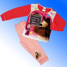 Girls Masha Pyjamas Age 18 Months - 5 Years UK STOCK PINK