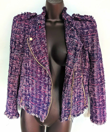 Zara women navy tweed - navy,