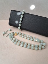 Lola Rose Quartzite Necklace and Bracelet Bundle - Mint Green