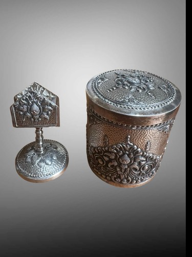 Antique 850 silver lidded - 850,
