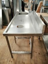 Single Bowl Sink table heavy duty restaurant underneath dishwasher space 180 cm