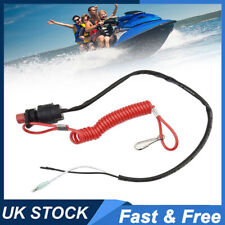 Cut Off Outboard Engine Motor Kill Stop Switch Tether Safety Lanyard For Yamaha