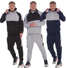 Mens Tracksuit Hoodie Joggers Set 2 Piece Sportswear Gym Loungewear Outfit