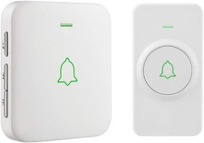 AVANTEK Wireless Doorbell Mini, 1000 Feet Long Range Door Bell with 1 Plug-in