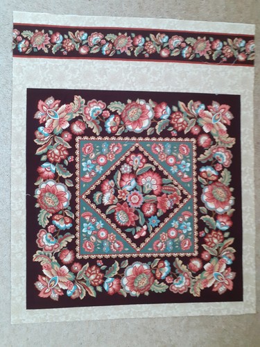 Floral pattren cushion panel - cushion,