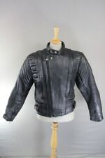 AKITO MERCURY PLUS CLASSIC BLACK LEATHER BIKER JACKET 40-42 INCHES