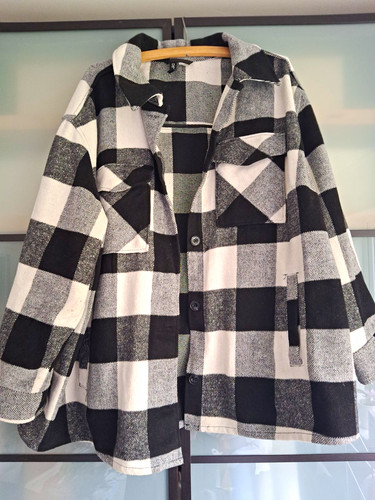 Black white grey check - black,