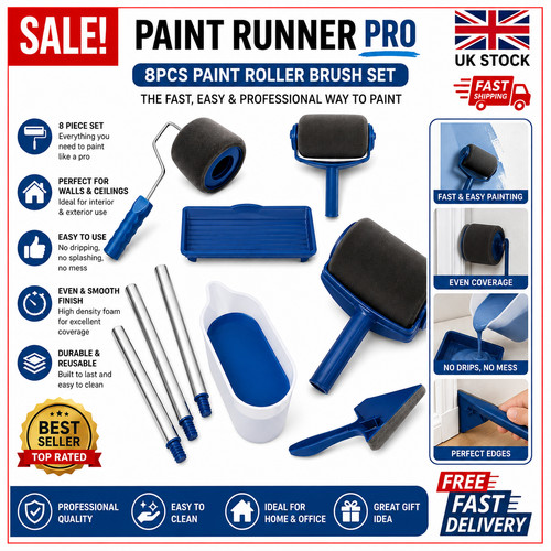 Paint runner pro roller - pro, 8pcs