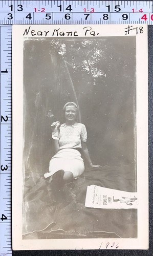 Woman drinking newspaper - woman,