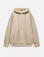 Zara Beige Washed Faded Effect