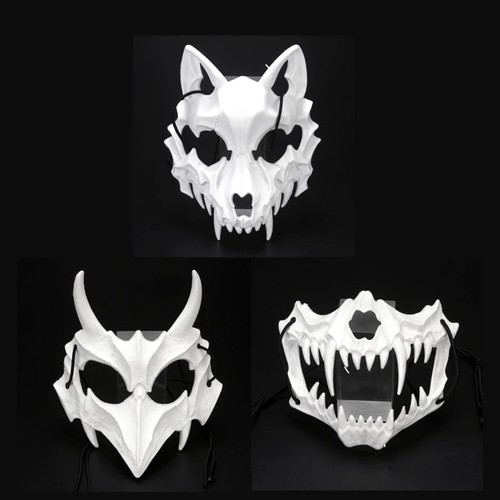 Halloween dragon skeleton half - halloween,