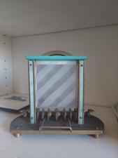 Art Deco Moderne Vintage Cigarette Rolling Machine Gadget, Turquoise Blue