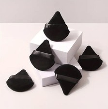 5pcs set Triangle Velvet Powder Puff Flours Mini Face Makeup Sponge Soft
