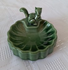 WADE 1950s GREEN SQUIRREL Butter dish/Trinket Tray/ 1950s Excellent Condition 