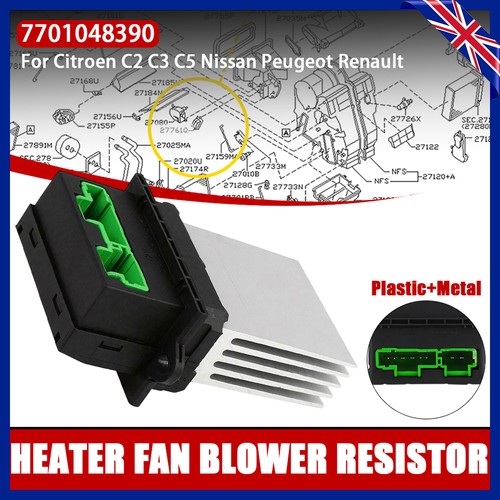 Heater blower fan resistor - heater,