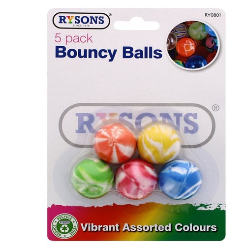 5pcs super bouncy rubber balls - bouncy,