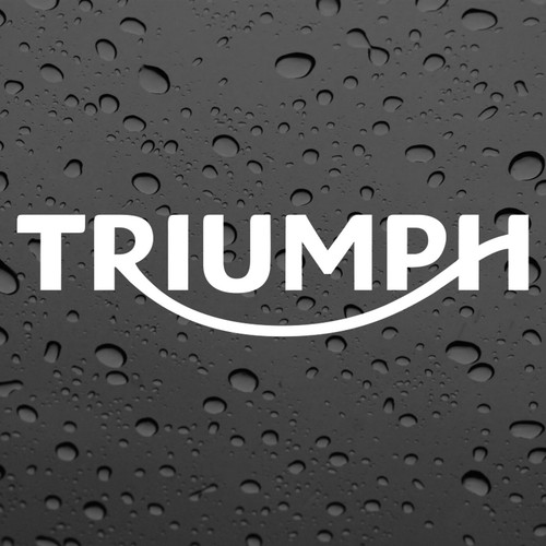 Triumph pair stickers white - stickers,