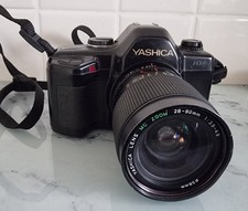 Yashica 108 Multi Program Manual Focus 35mm SLR+ 28-80 Zoom Lens Tested, Working