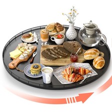 24" Oak Wooden Lazy Susan