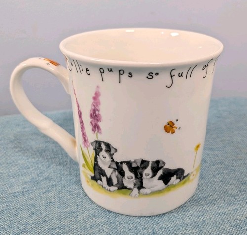 Collie puppies mug border - mug,