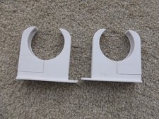 Set of 2 Tubular Heater Brackets - Suitable for Dimplex/Sunhouse/Philips - White