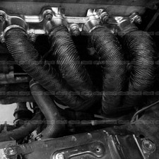 Black Car Exhaust Pipe Wrap