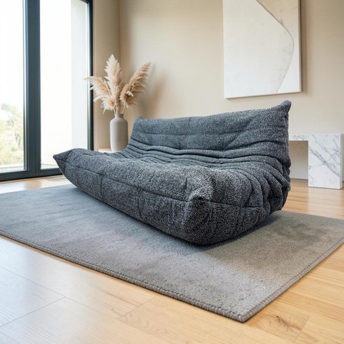 Sofa settee black white - settee,