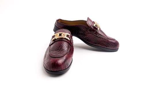 Burgundy crocodile textured - burgundy,, crocodile-textured
