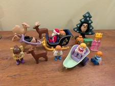 Playmobil 123  Christmas  Nativity Bundle Father Christmas Sleigh Angles