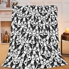 Boston Terrier Throw Blanket