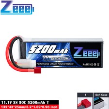 Zeee 11.1V 3S LiPo Battery T 5200mAh 50C for RC Car Boat Racing Airplane UAV LKW