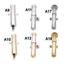 Horse Carriage Whip Holders Carriages 6 Styles Brass or White Metal