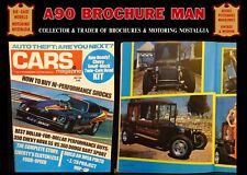 CARS MAGAZINE 1974, 94 PAGES VINTAGE AMERICAN CUSTOM HOT-ROD & PERFORMANCE CHEVY