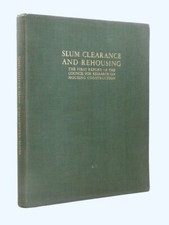 ARCHITECTURE SLUM CLEARANCE AND REHOUSING 1934 illustrated report tenement flats